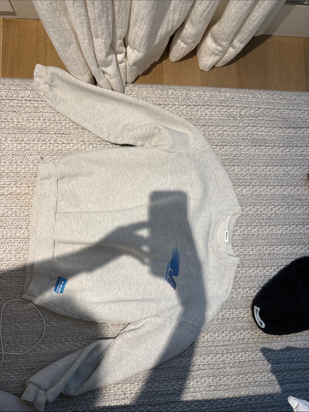 Men's Crewneck Sweater in Light Heather Gray
